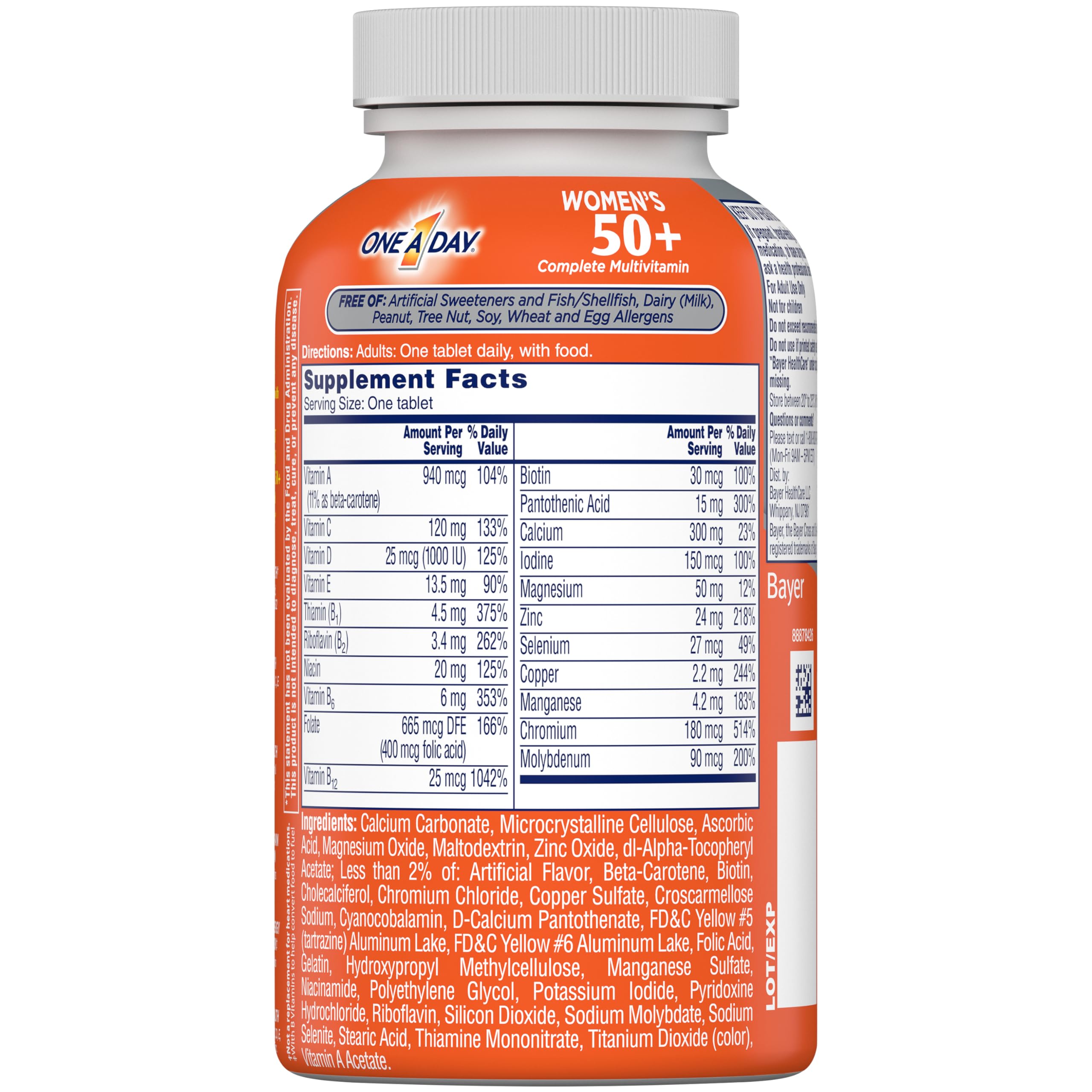 Foto 7 pulgar | Multivitamínico  1 Vez Al Día  Para Mujeres Mayores De 50 Años  Con Vitamina A  C  D Y E  100 Unidades - Venta I