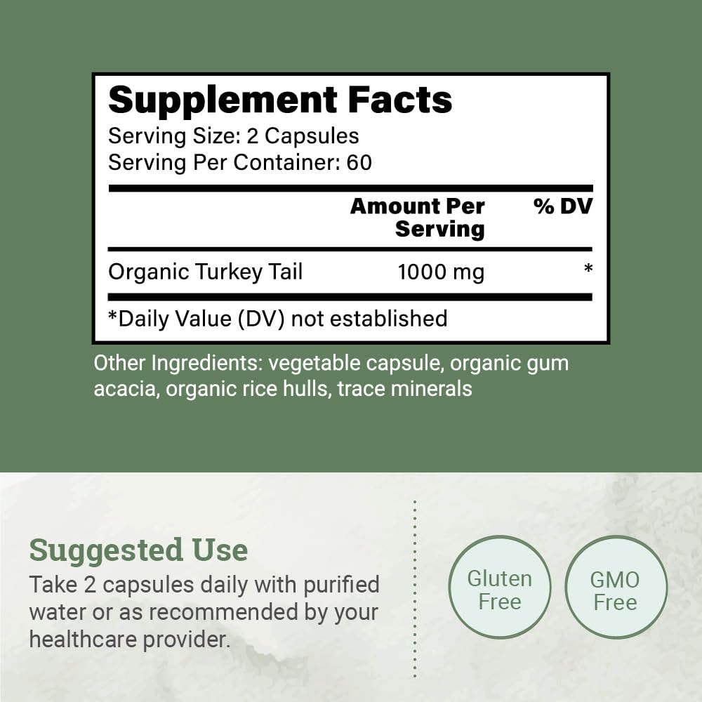 Foto 3 | Suplemento Earth Harmony Organic Con Forma De Cola De Pavo  120 Cápsulas - Venta Internacional.