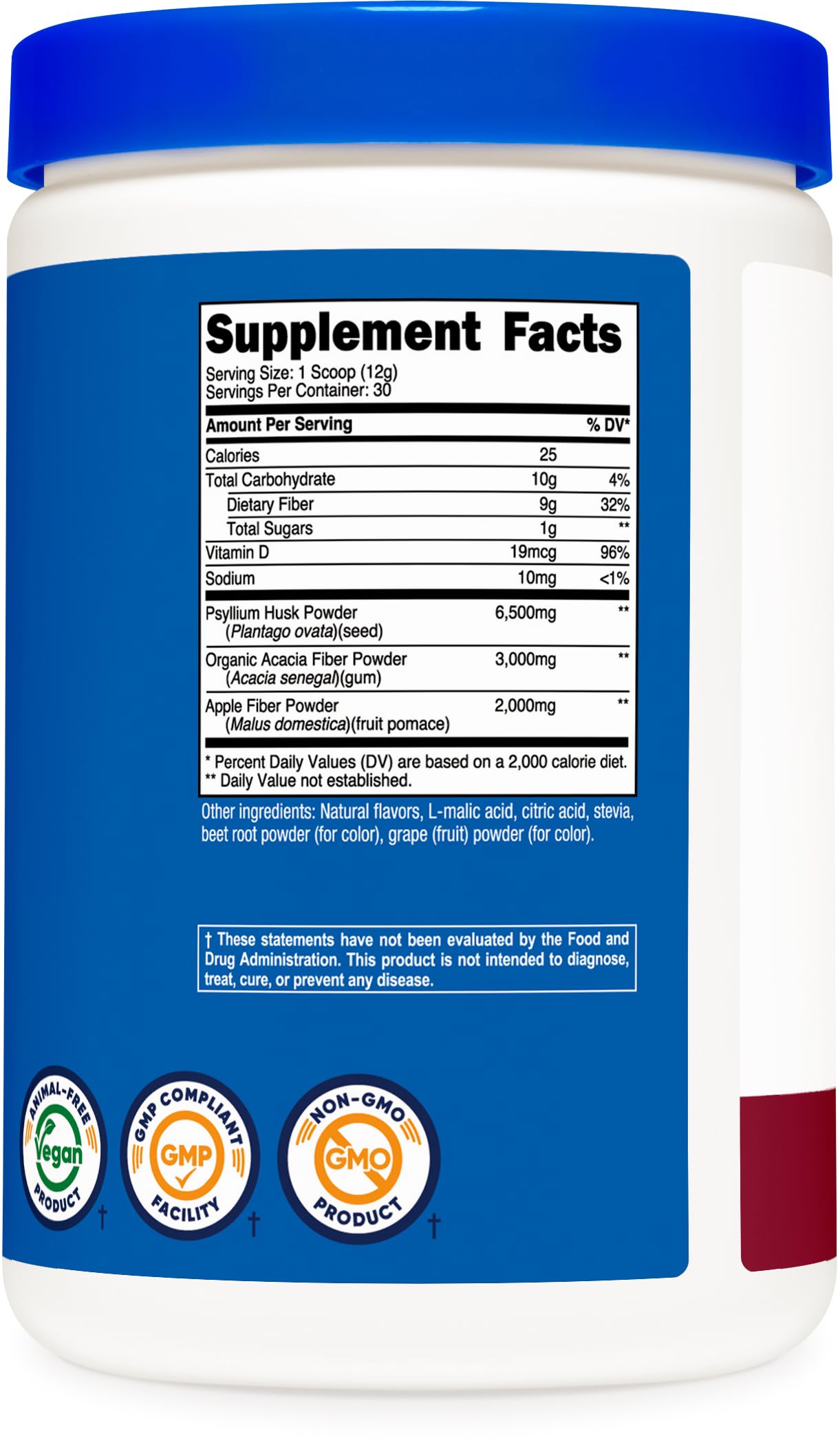 Foto 6 pulgar | Fibra Soluble En Polvo Nutricost Con Sabor A Bayas  30 Porciones - Venta Internacional.