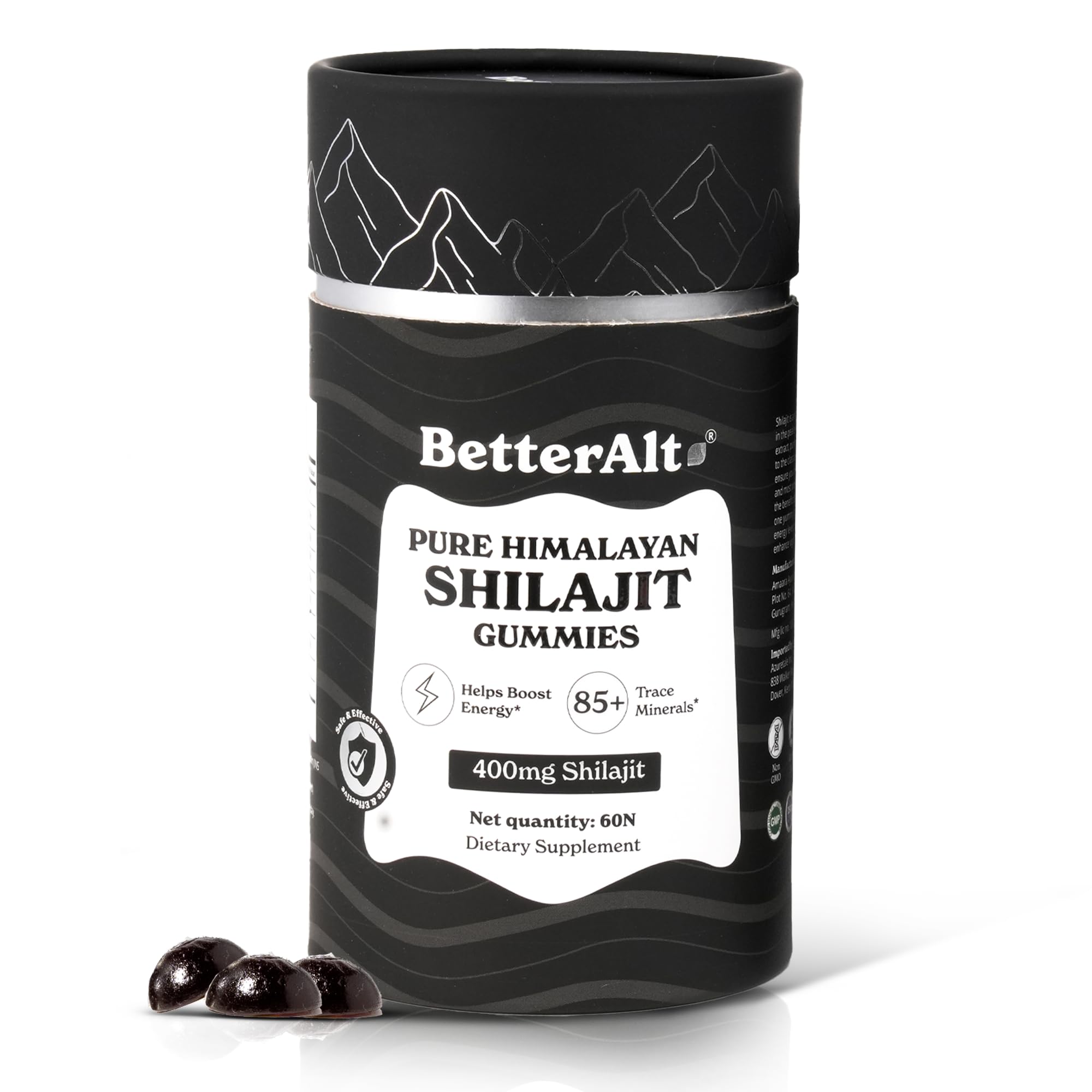 Foto 2 pulgar | Gomitas Shilajit Better Alt Pure Himalayan 60 Unidades - Venta Internacional.