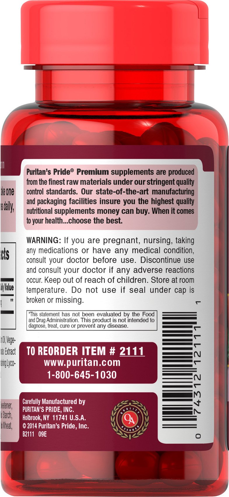 Foto 5 pulgar | Suplemento De Licopeno Premium Puritan's Pride  10 Mg  100 Cápsulas Blandas - Venta Internacional.