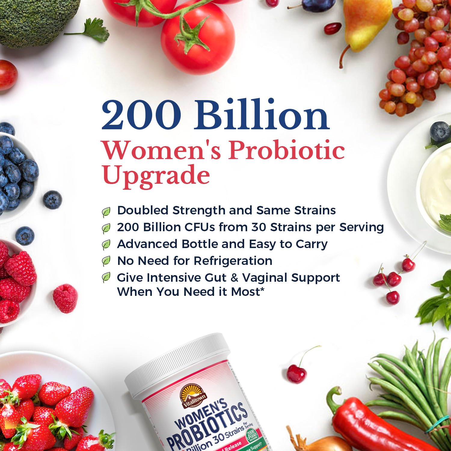Foto 4 pulgar | Probiotics Vitalitown  200 Mil Millones De Ufc  30 Cepas  60 Comprimidos - Venta Internacional.