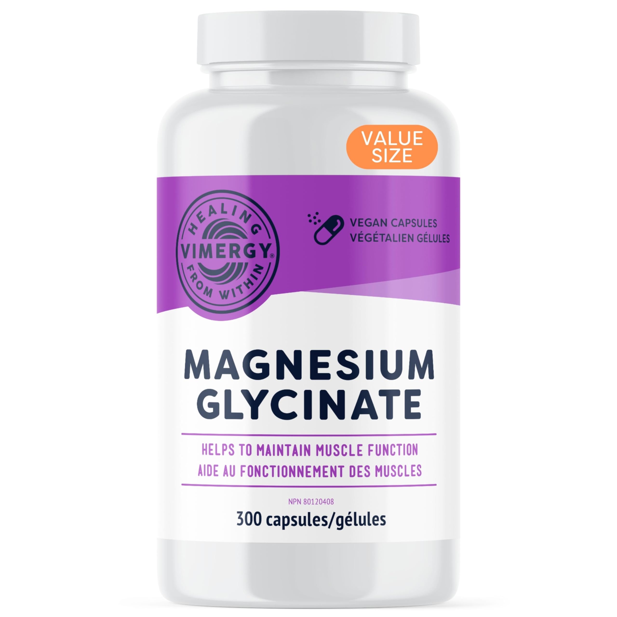 Foto 1 | Suplemento De Glicinato De Magnesio Vimergy 300 Cápsulas - Venta Internacional.