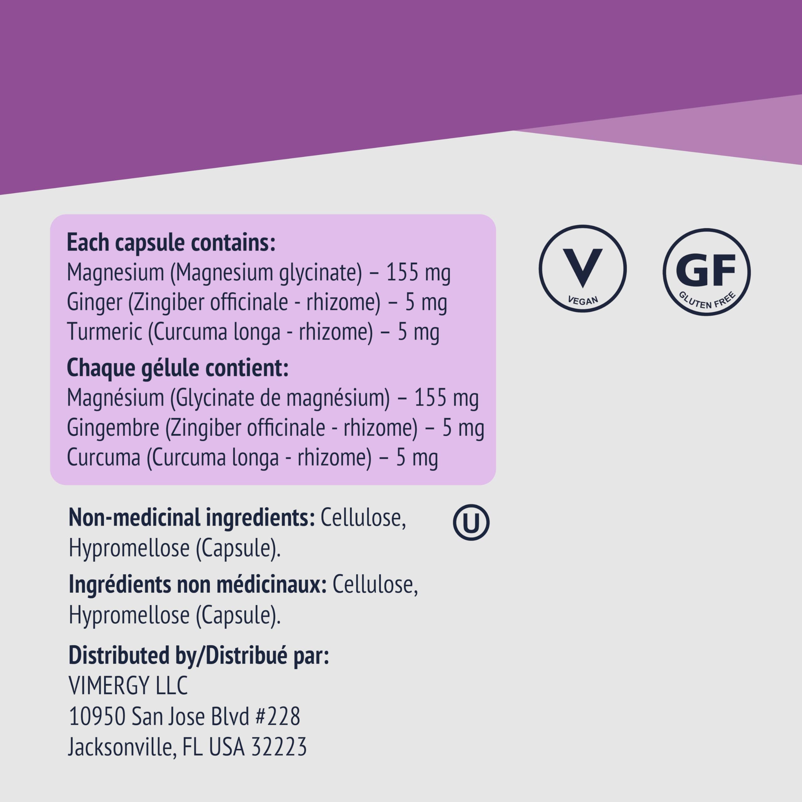 Foto 5 | Suplemento De Glicinato De Magnesio Vimergy 300 Cápsulas - Venta Internacional.