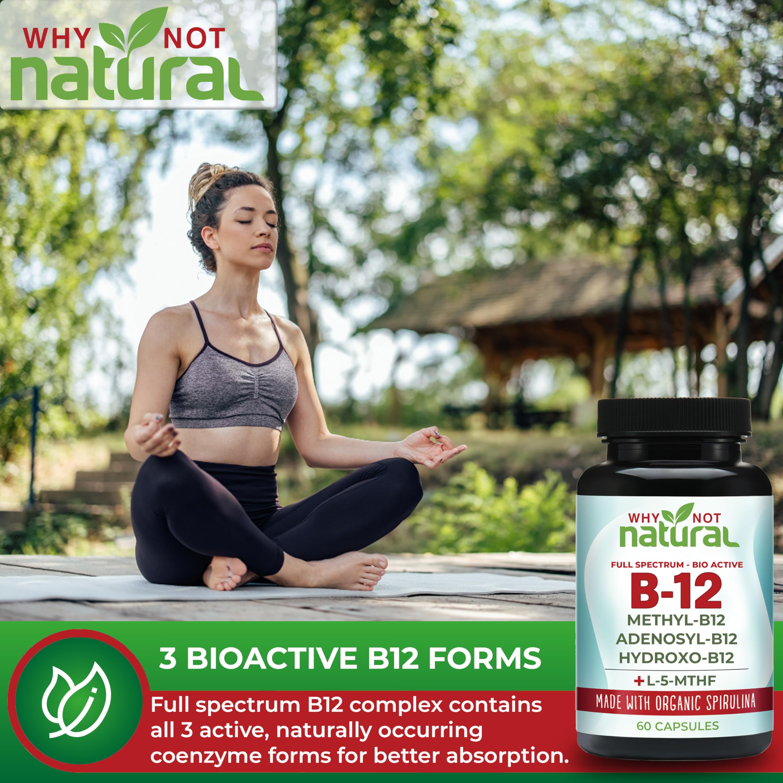 Foto 6 pulgar | Complemente Why Not Natural Vitamina B12 De 5000 Mcg Con Metilcobalamina - Venta Internacional.
