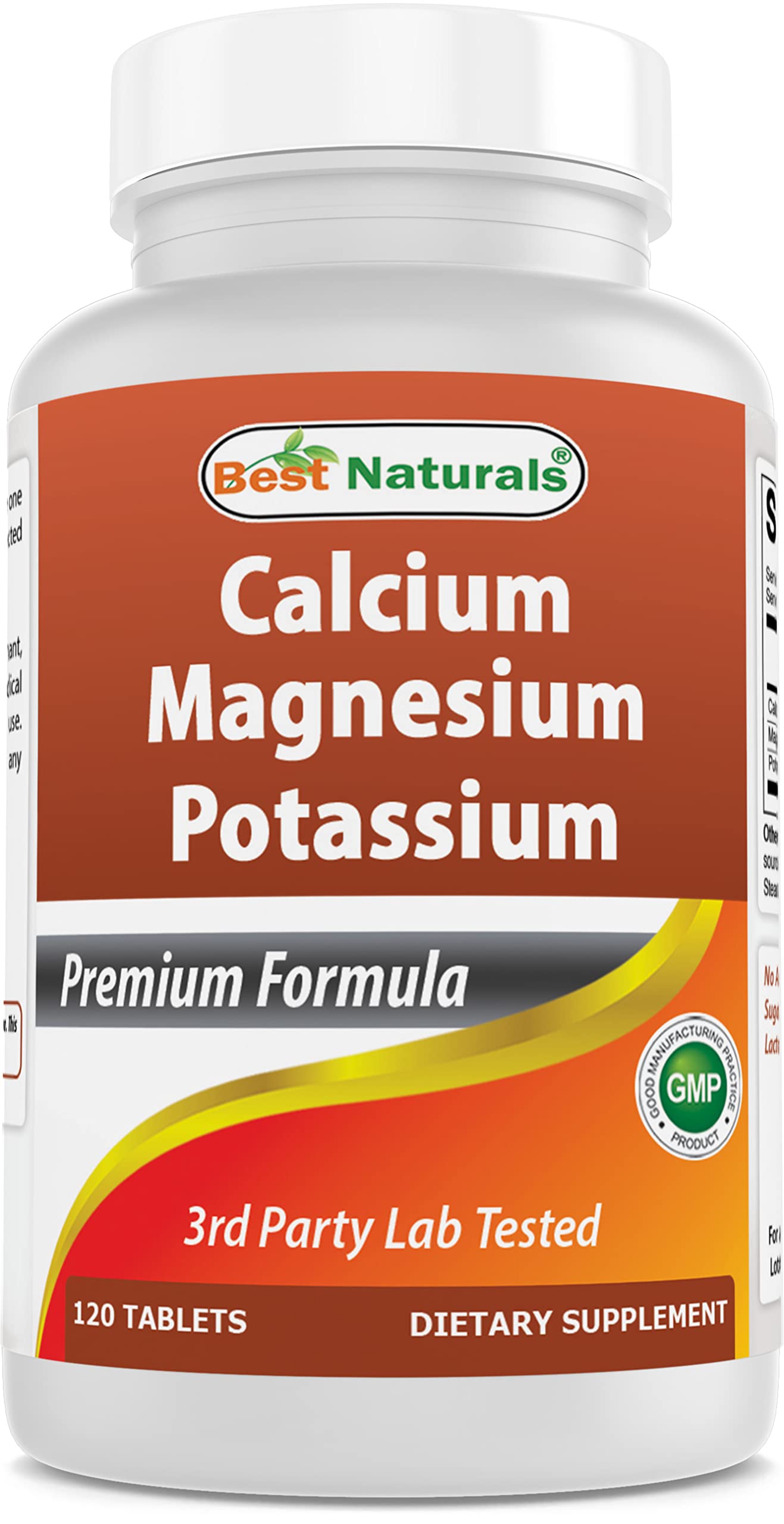 Foto 2 pulgar | Supplement Best Naturals  Calcio  Magnesio Y Potasio  120 Tabletas - Venta Internacional.