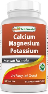 Foto 1 | Supplement Best Naturals Calcio Magnesio Y Potasio 120 Tabletas - Venta Internacional.