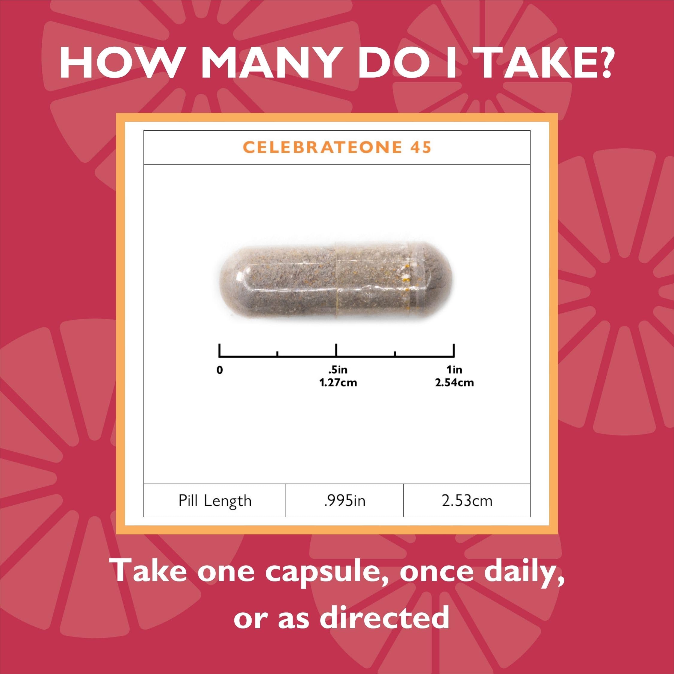 Foto 4 | Multivitamínico Bariátrico Celebrateone 45 45 Mg De Hierro 30 Cápsulas - Venta Internacional.