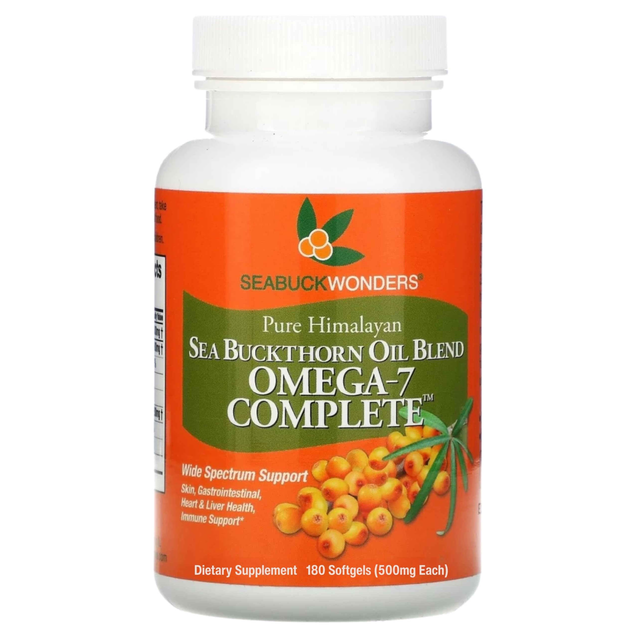 Foto 2 pulgar | Suplementos De Aceite De Espino Amarillo Seabuckwonders  1000 Mg  180 Cápsulas Blandas - Venta Internacional.