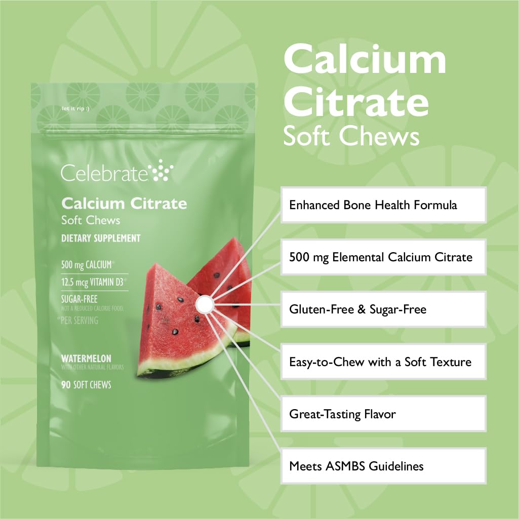 Foto 2 | Suplemento Celebrate Vitamins De Citrato De Calcio Bariátrico  500 Mg - Venta Internacional.