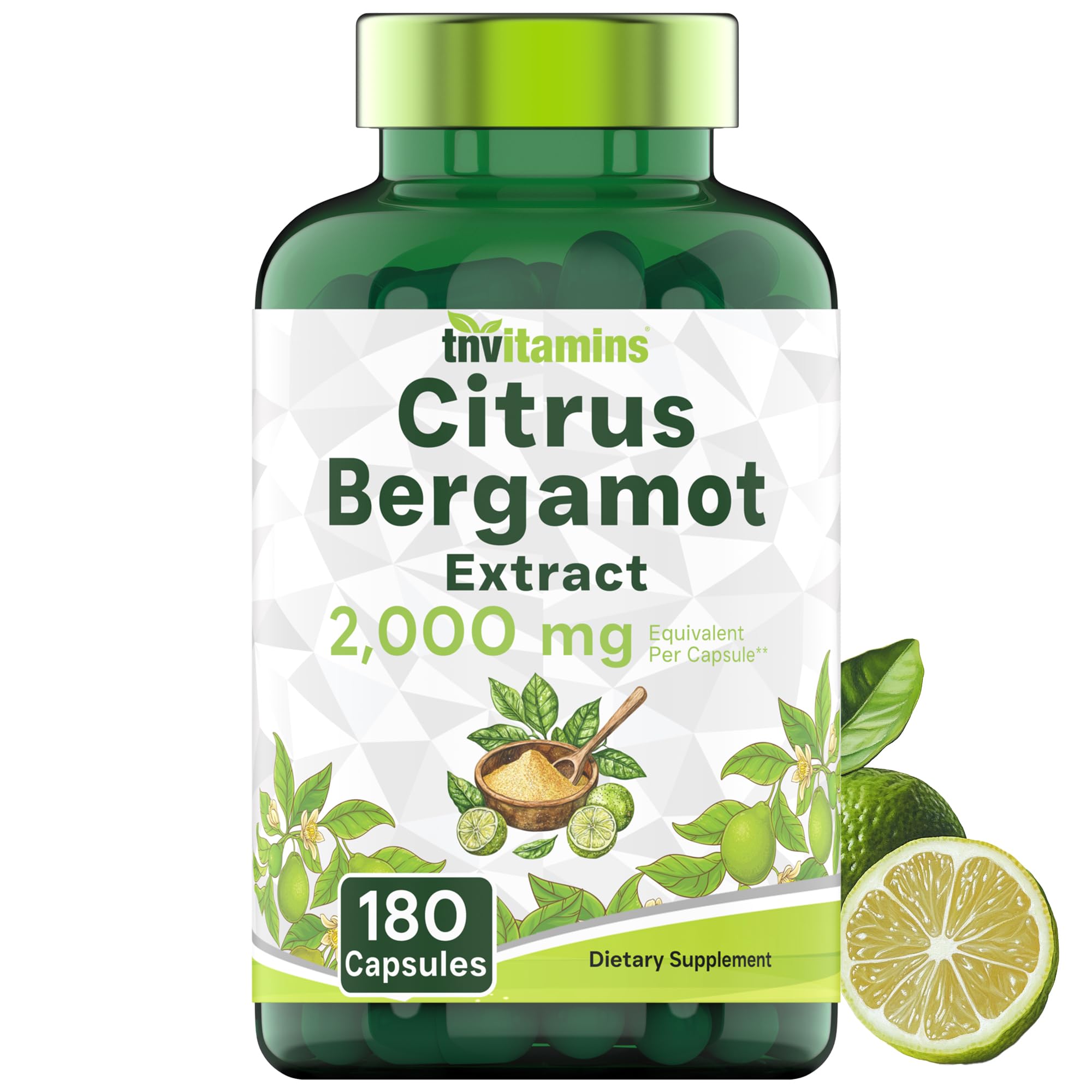 Foto 2 pulgar | Suplemento De Vitaminas Y Bergamota Cítrica 2000 Mg - 180 Cápsulas - Venta Internacional.