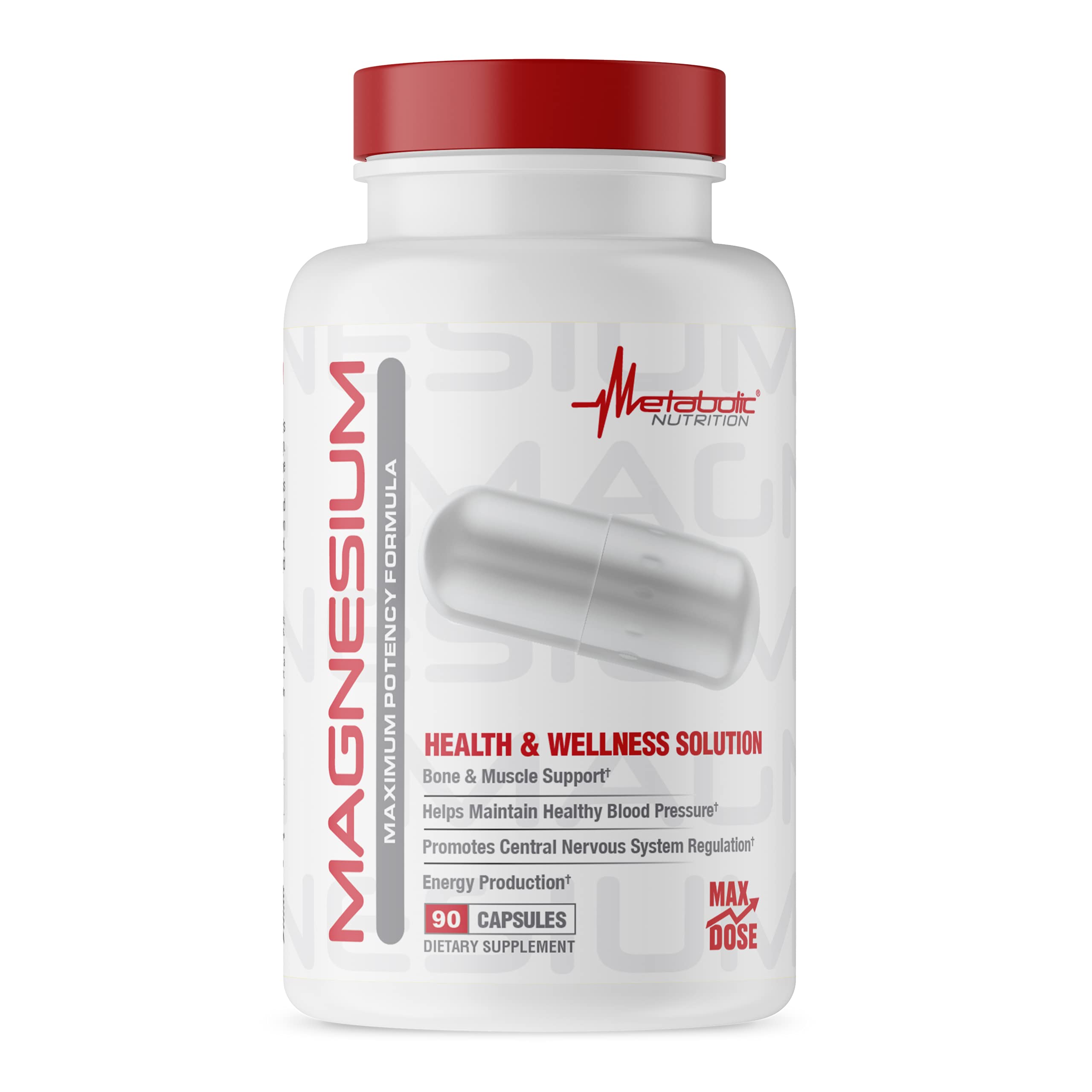 Foto 2 pulgar | Suplemento Metabolic Nutrition Magnesio 650 Mg 90 Cápsulas - Venta Internacional.