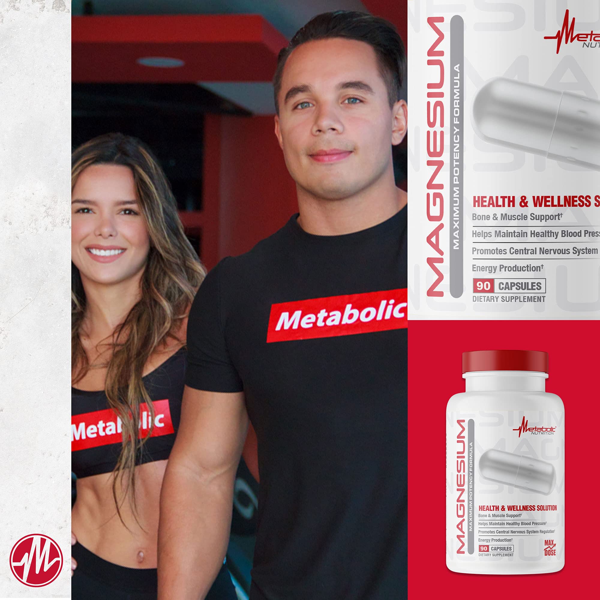 Foto 5 | Suplemento Metabolic Nutrition Magnesio 650 Mg 90 Cápsulas - Venta Internacional.