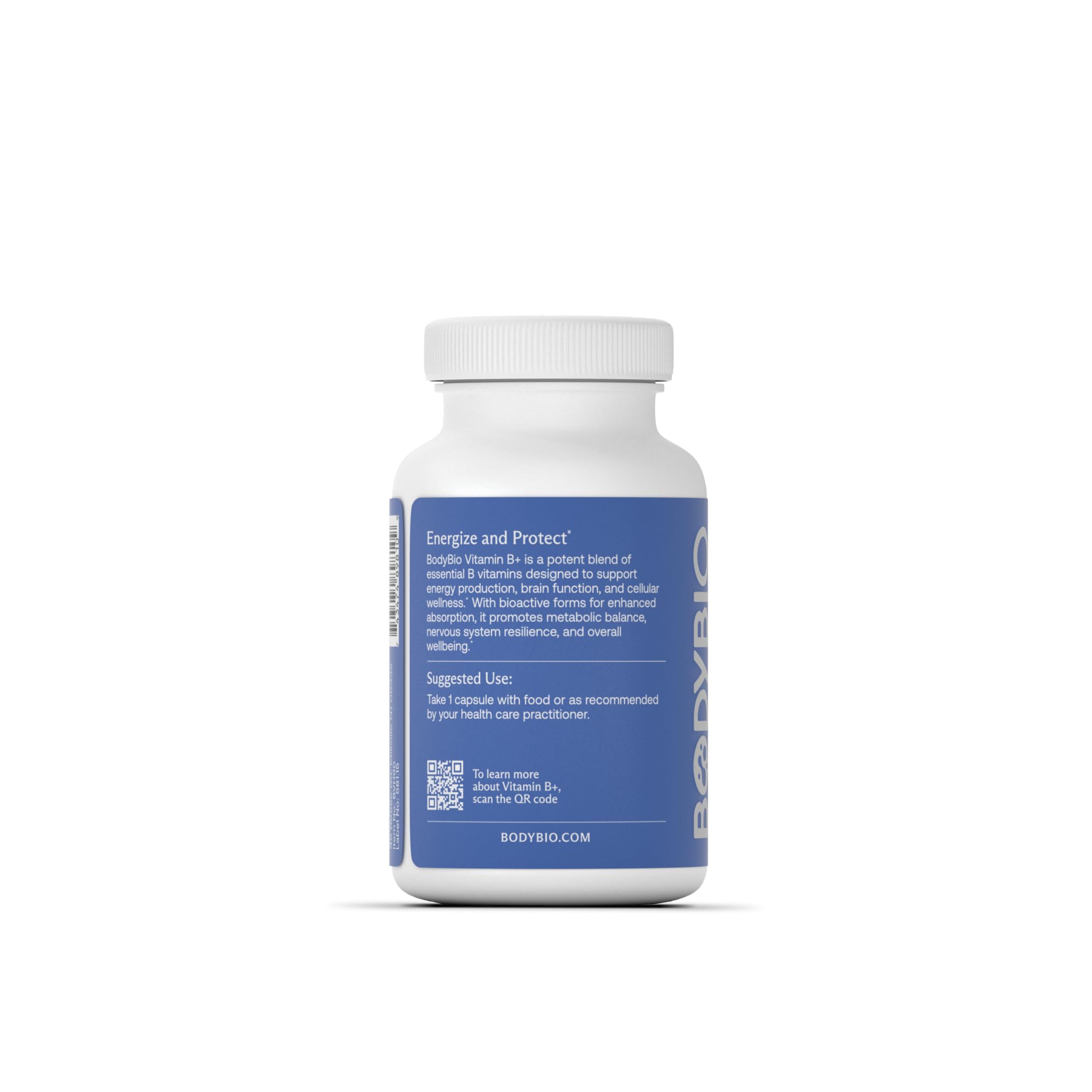 Foto 4 pulgar | Suplemento Alimenticio Bodybio Vitamina B Complex 90 Cápsulas - Venta Internacional