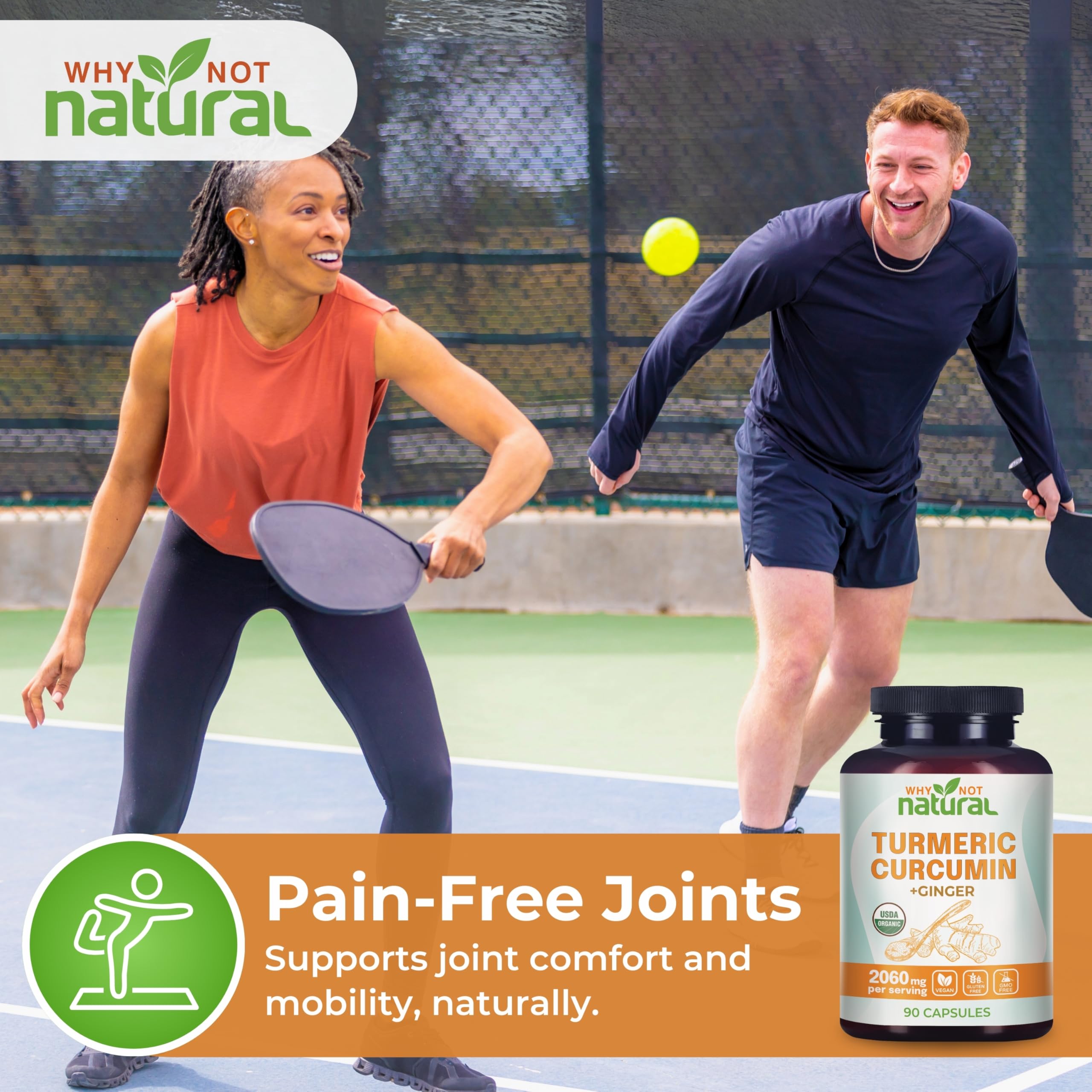 Foto 4 | Complemente  Por Qué No  Curcumina De Cúrcuma Orgánica Natural Con Jengibre - Venta Internacional.
