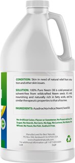 Foto 6 | Aceite De Neem Best Naturals 100% Puro Prensado En Frío Sin Refinar 2 Litros - Venta Internacional.