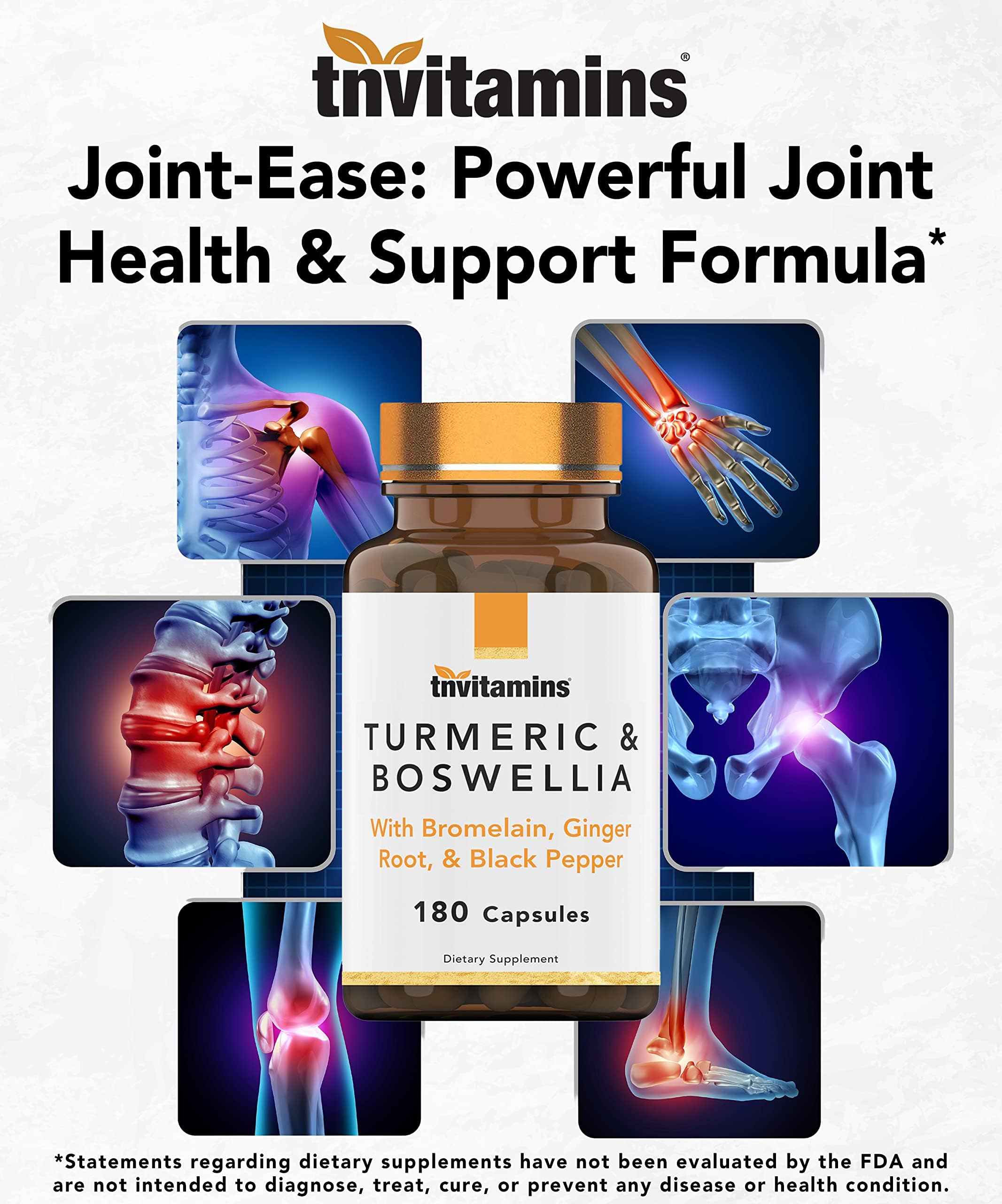 Foto 5 | Suplemento Tnvitamins  Complejo De Cúrcuma Y Boswellia  180 Cápsulas - Venta Internacional.
