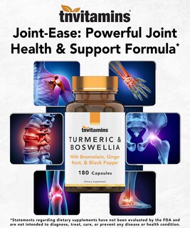 Foto 5 | Suplemento Tnvitamins Complejo De Cúrcuma Y Boswellia 180 Cápsulas - Venta Internacional.