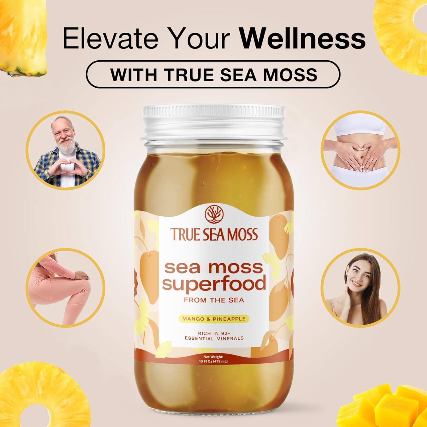 Foto 7 pulgar | Gel Sea Moss Trueseamoss Wildcrafted Fabricado En Irlanda En Ee. Uu. - Venta Internacional.