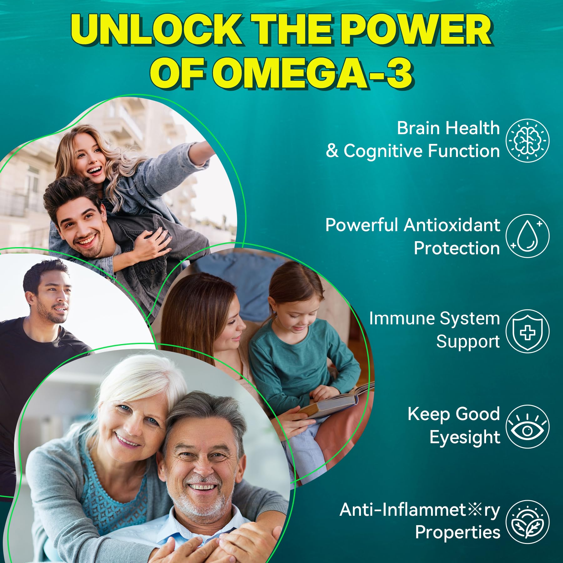 Foto 5 | Suplemento De Aceite De Algas Omega-3 Vegano Neviss 60 Cápsulas - Venta Internacional.