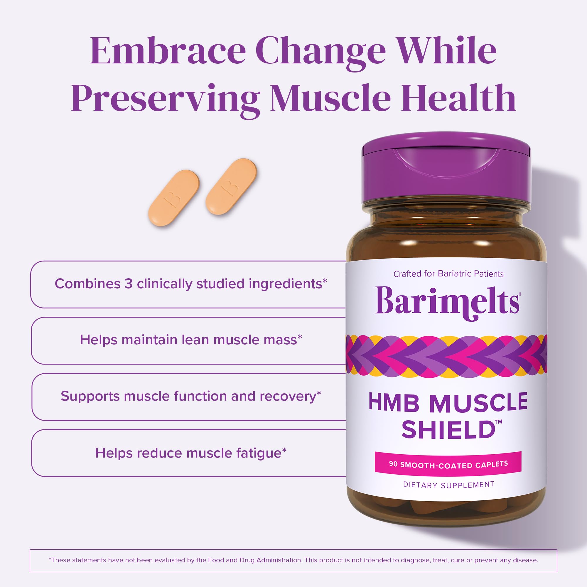 Foto 4 pulgar | Suplemento Barimelts Hmb Muscle Shield 90 Comprimidos - Venta Internacional.