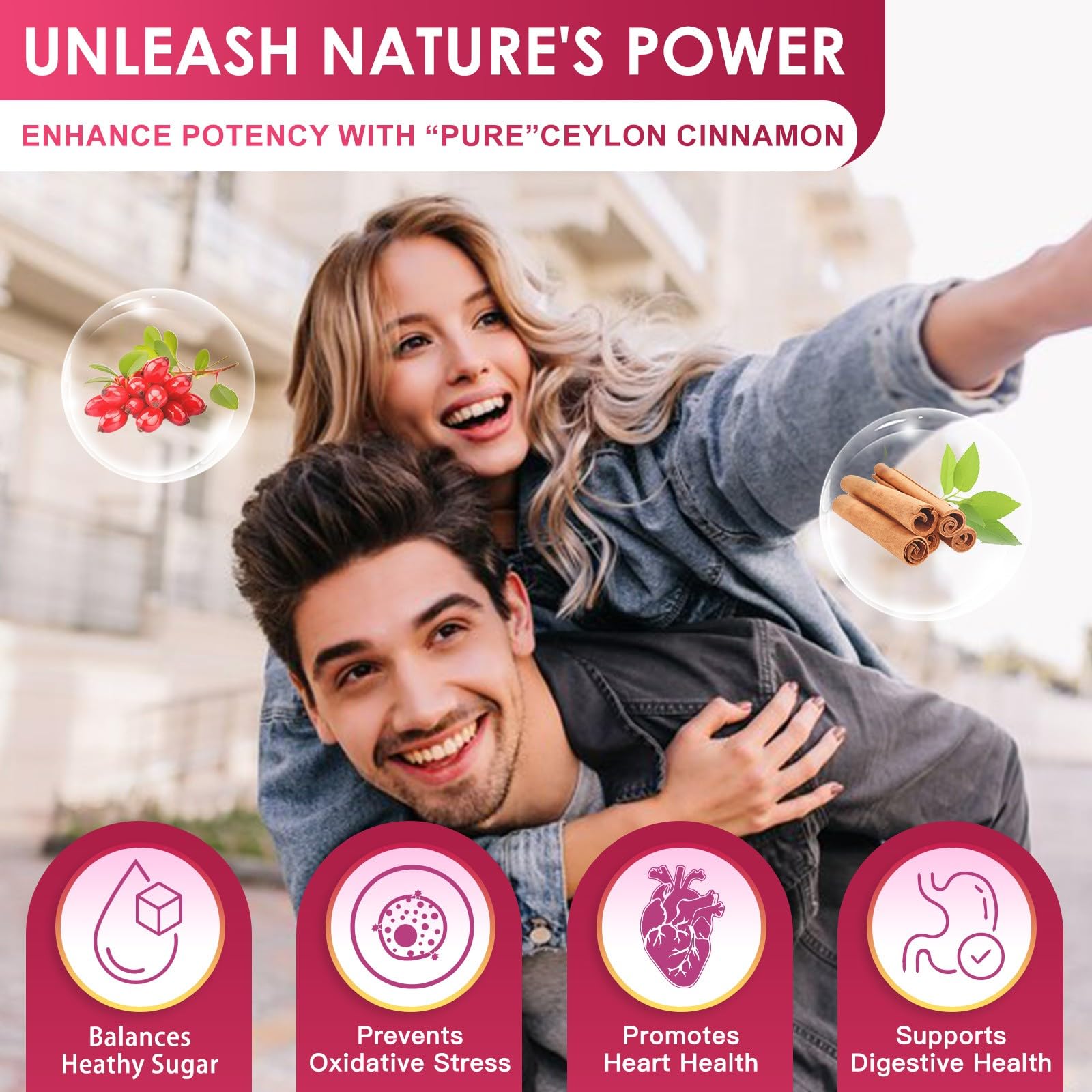 Foto 4 pulgar | Suplemento Nature Target Berberine Hcl 1200 Mg Con Canela De Ceilán - Venta Internacional.