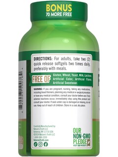 Foto 7 | Complementa 2000 Mg De Aceite De Pescado Nature's Truth Con 600 Mg De Omega 3 - Venta Internacional.