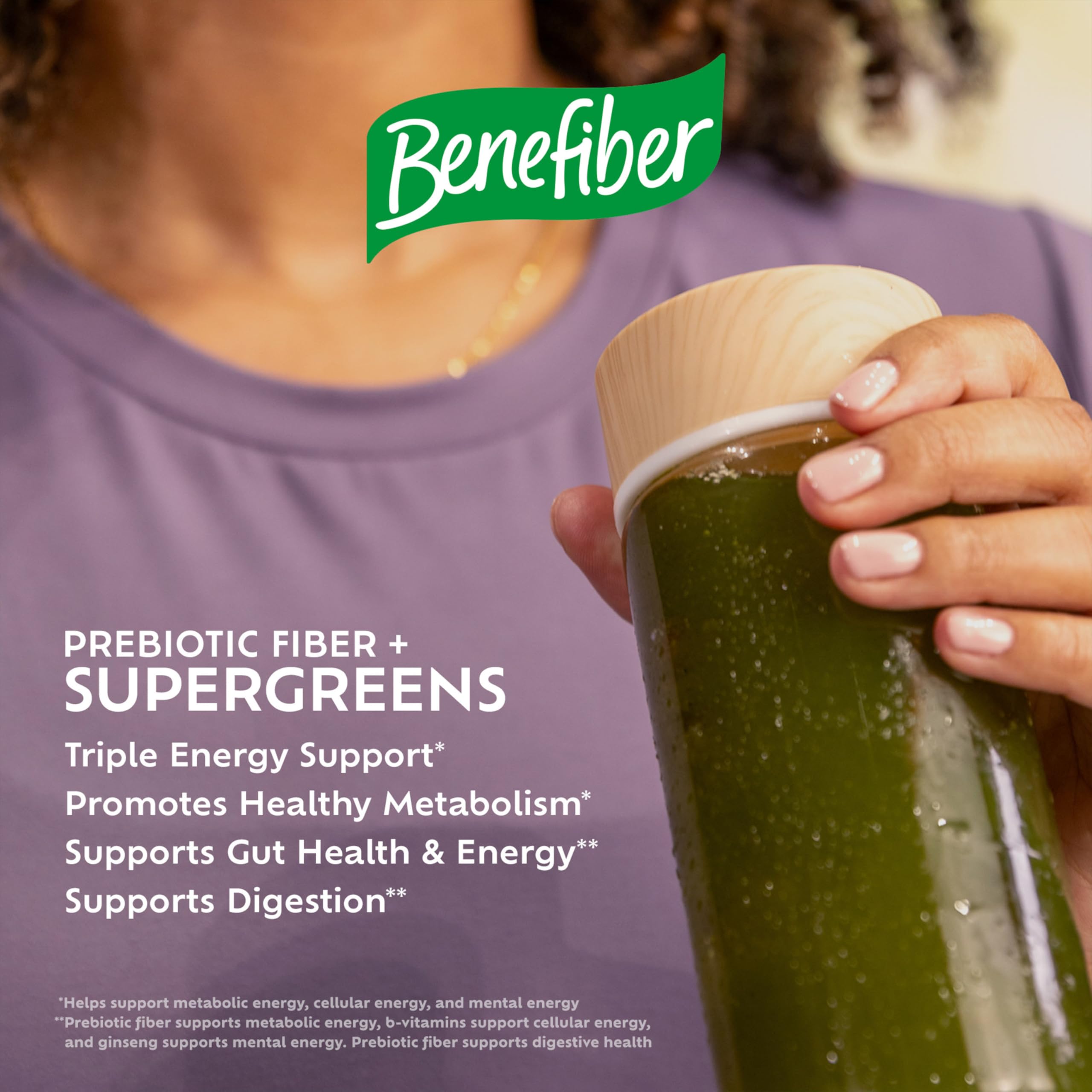 Foto 8 pulgar | Suplemento Benefiber Prebiotic Fiber + Supergreens 250 G - Venta Internacional.
