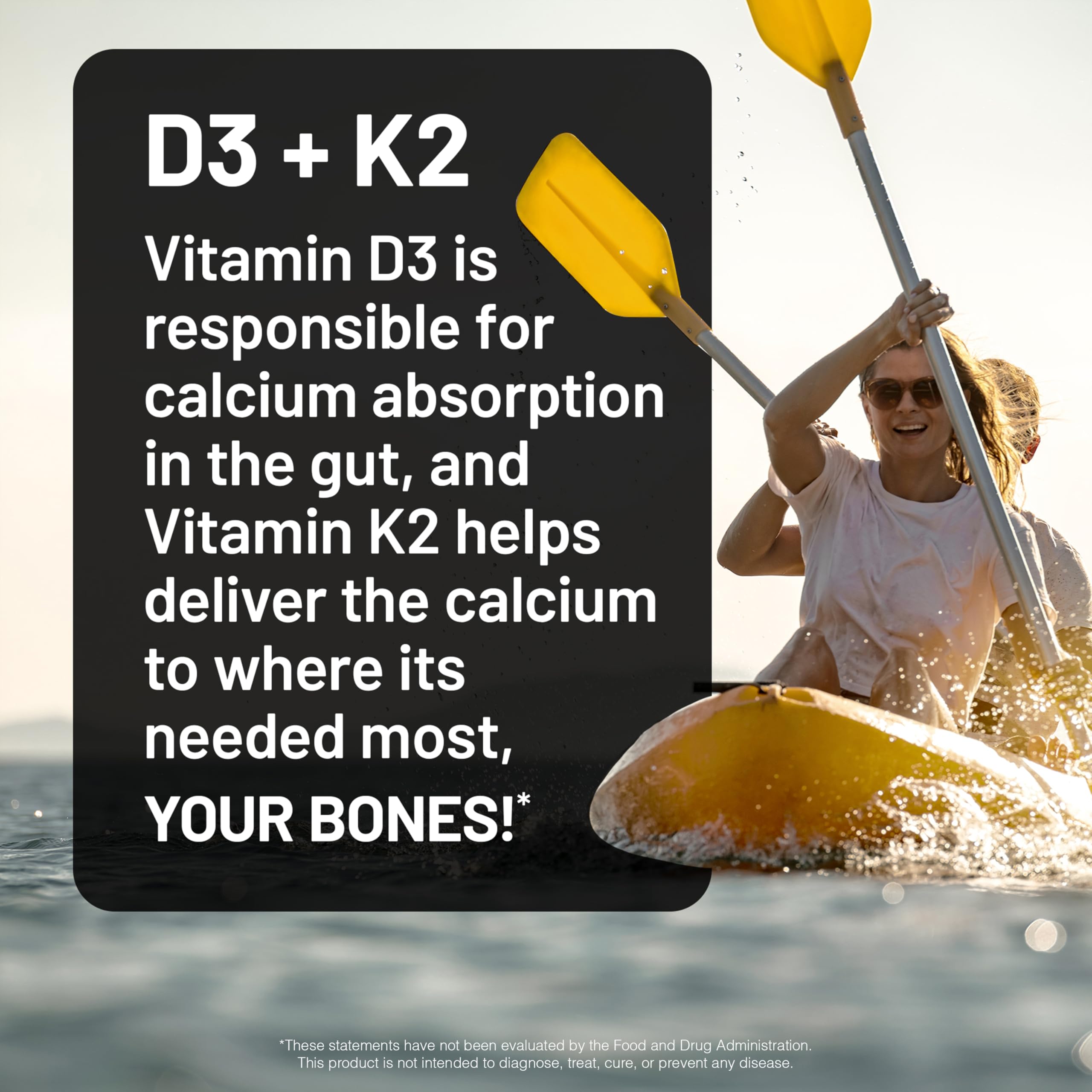 Foto 2 | Suplemento Naturewise De Vitamina D3 4000 Ui + K2 (mk7) 100 Mcg - Venta Internacional.