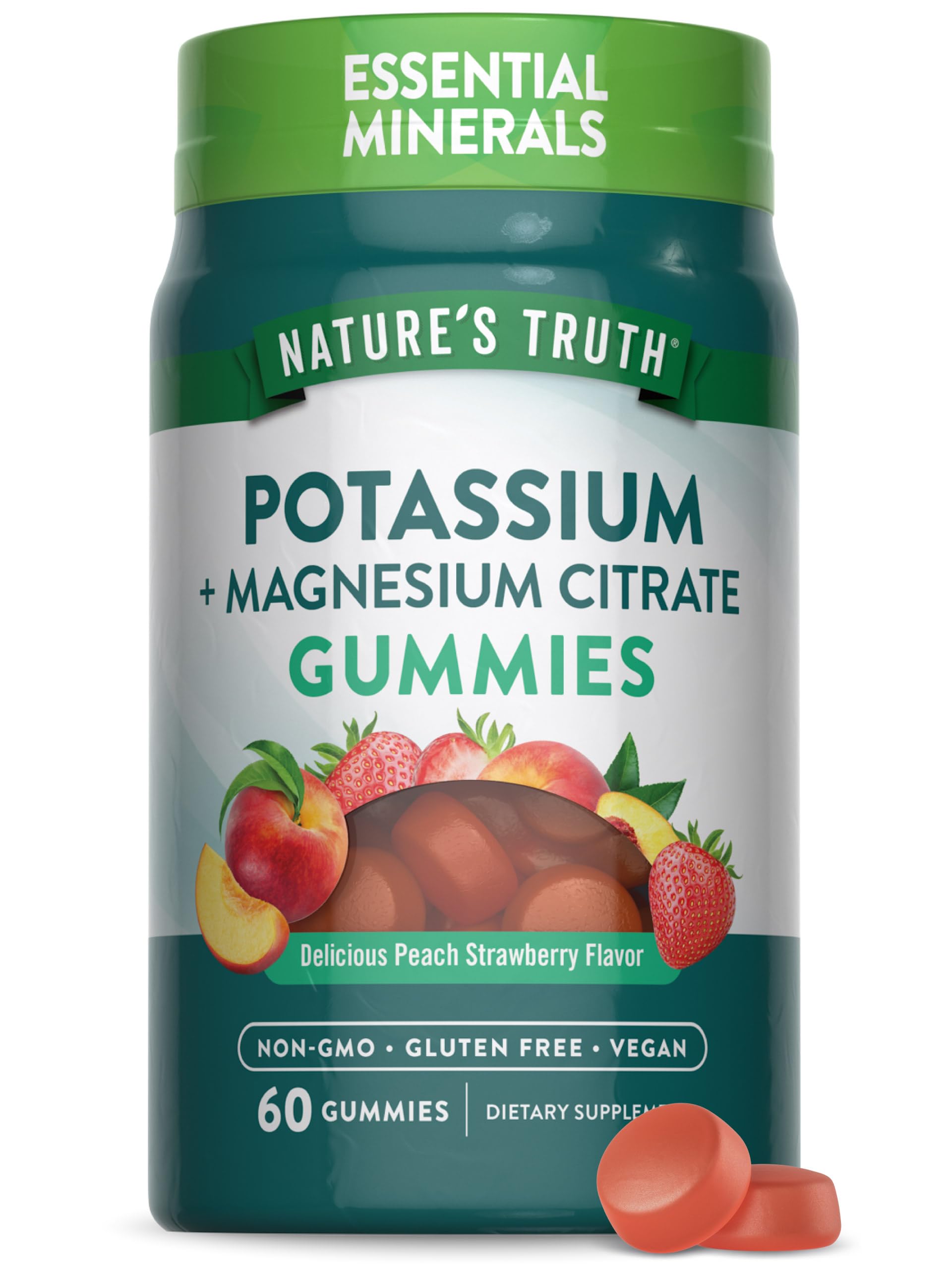 Foto 2 pulgar | Gomitas De Potasio Y Magnesio Supplement Nature's Truth  60 Unidades - Venta Internacional.