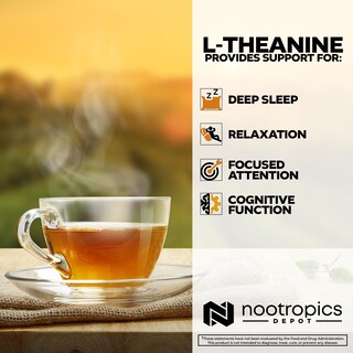 Foto 4 | Suplemento Nootropics Depot L-teanina En Cápsulas De 200 Mg (180) - Venta Internacional.