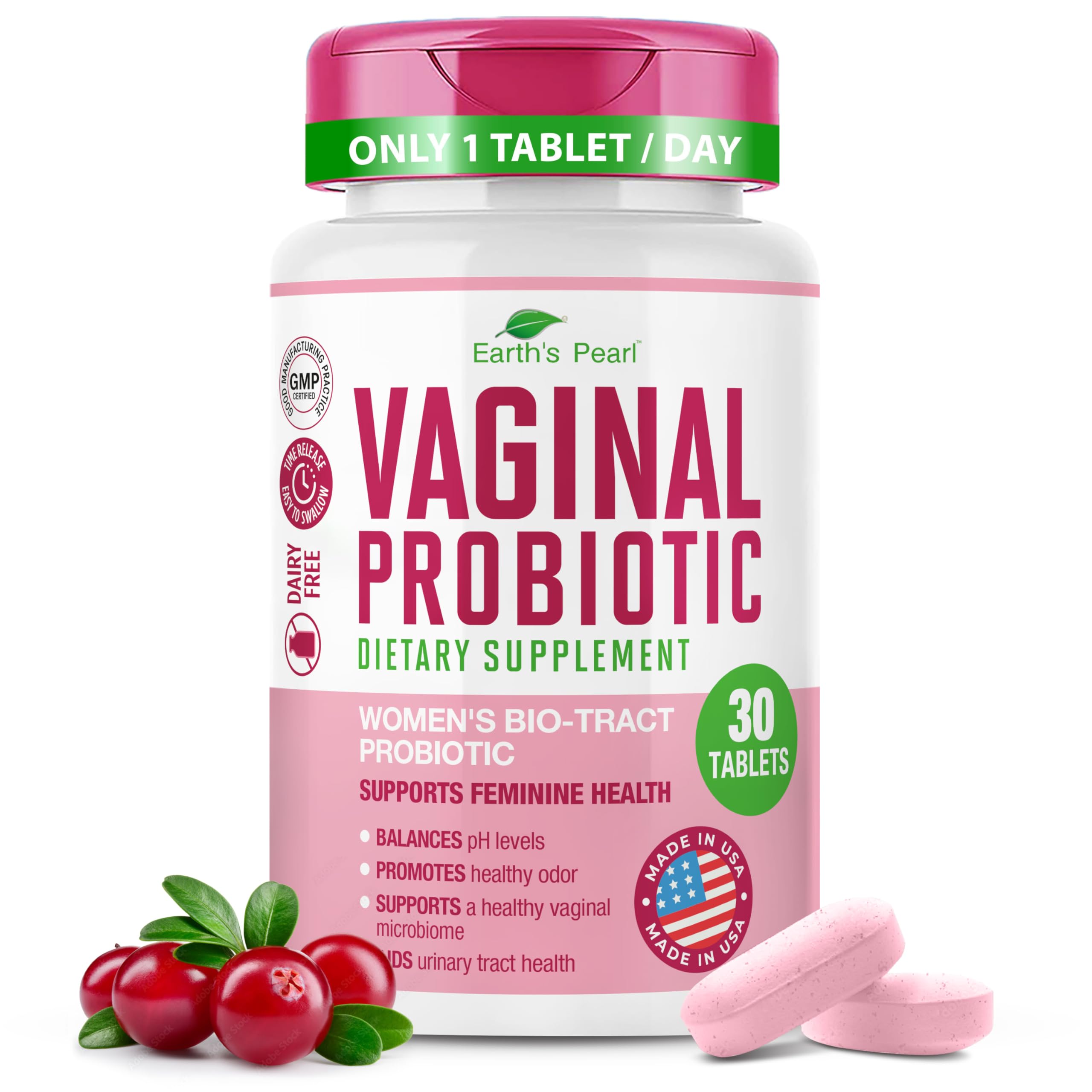 Foto 1 | Probióticos Vaginales Earth's Pearl  3 Mil Millones De Cfu  1 Comprimido/día - Venta Internacional.
