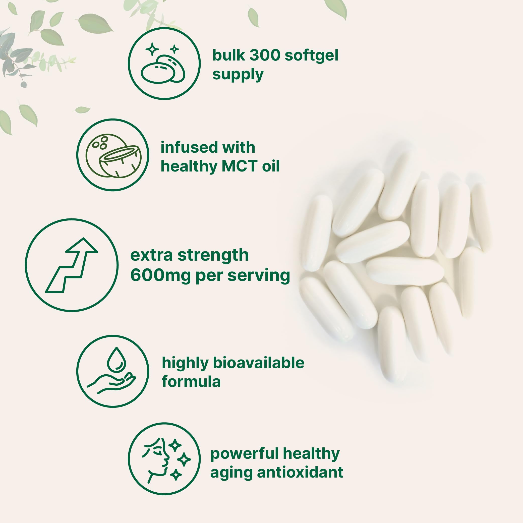 Foto 4 pulgar | Suplemento De Microingredientes: Ácido Alfa Lipoico  600 Mg  300 Cápsulas Blandas - Venta Internacional.