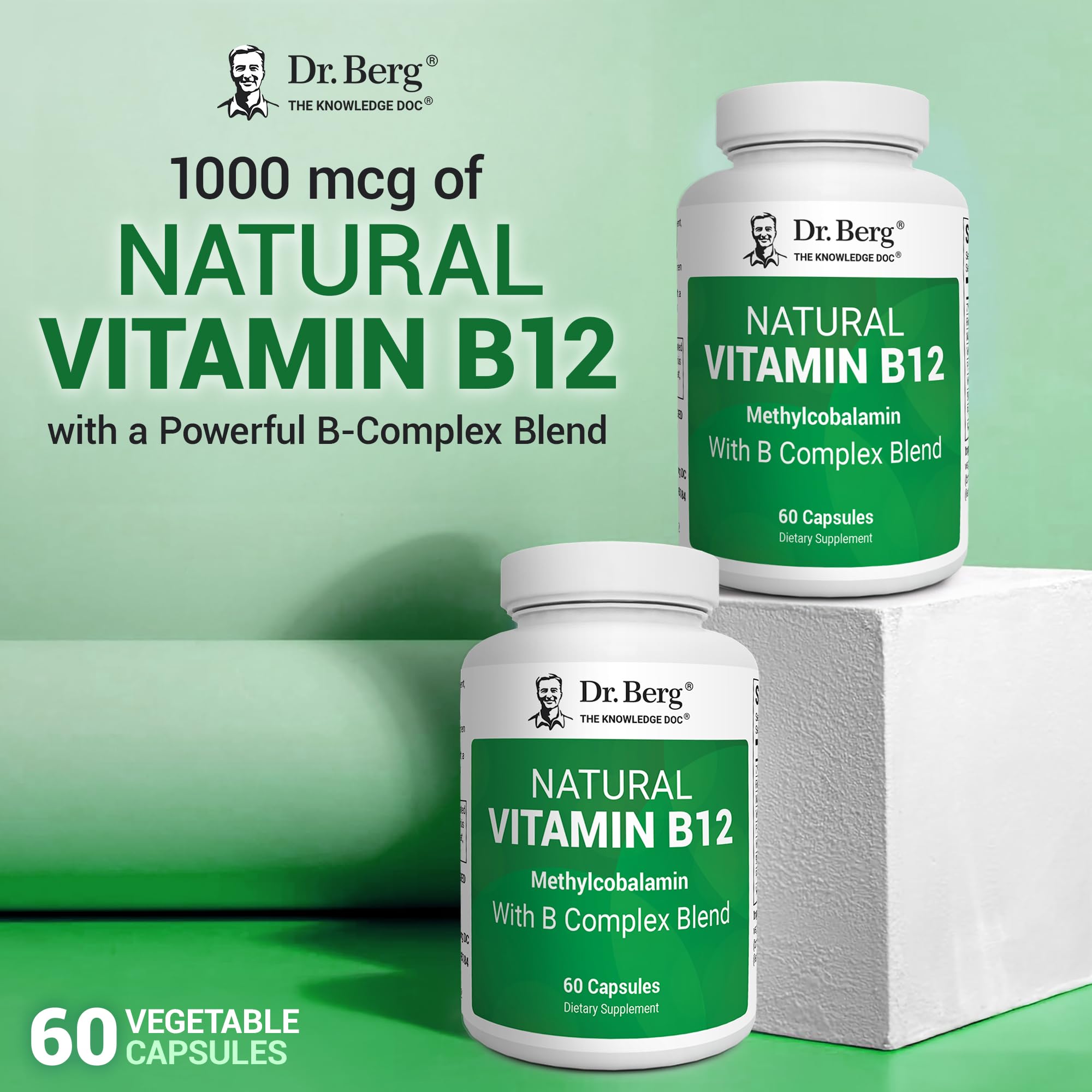 Foto 5 pulgar | Suplemento Dr. Berg De Vitamina B12 Natural De 1000 Mcg Con Complejo B - Venta Internacional.
