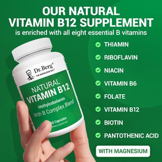 Foto 6 | Suplemento Dr. Berg De Vitamina B12 Natural De 1000 Mcg Con Complejo B - Venta Internacional.