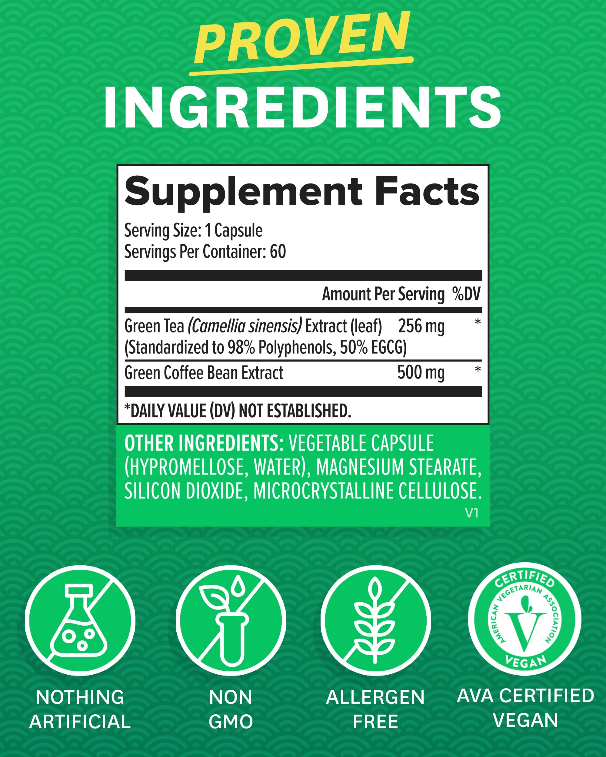 Foto 5 | Complemente El Extracto De Té Verde De Zenwise Health Con Café Verde - Venta Internacional.