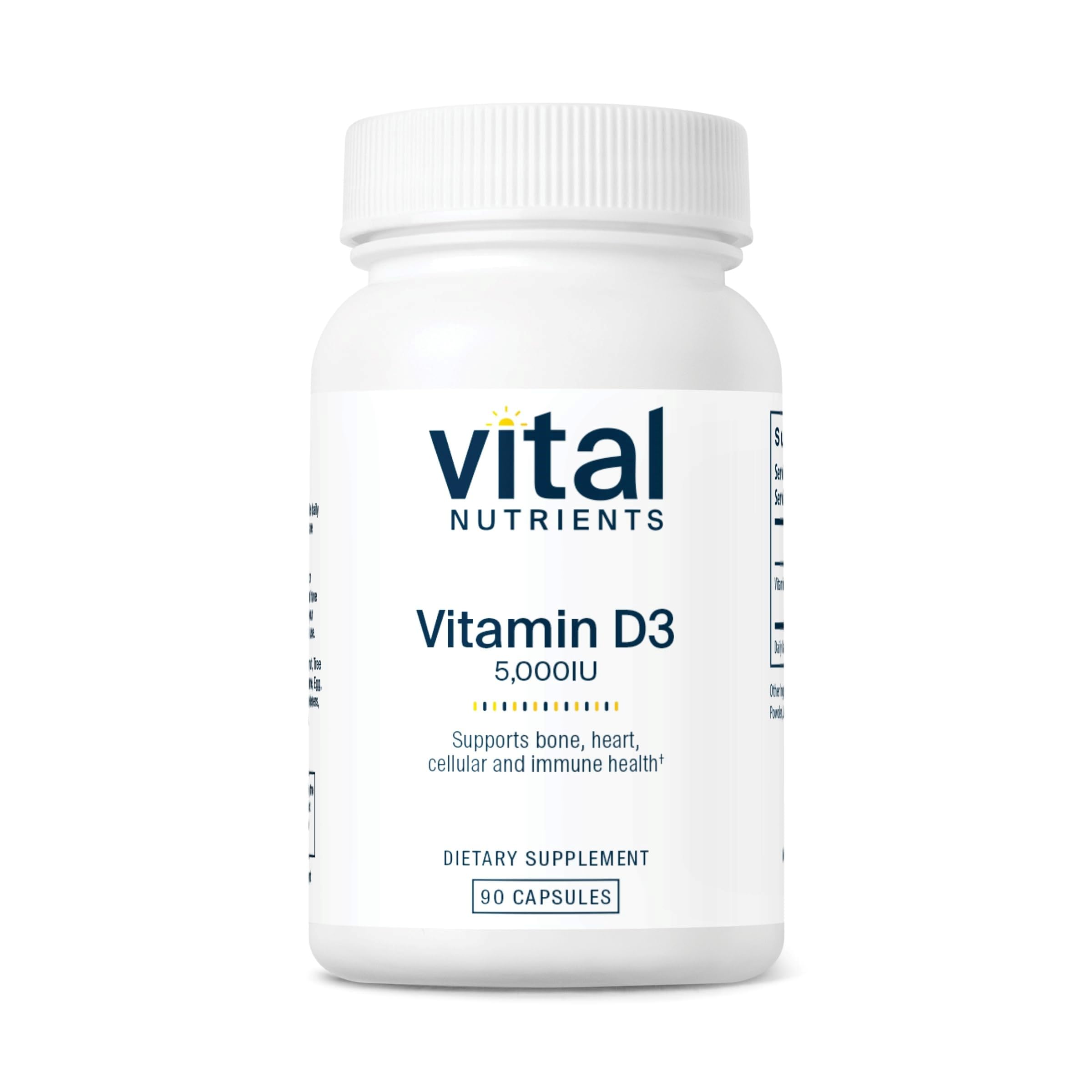 Foto 2 pulgar | Suplemento De Vitamina D Vital Nutrients 5000 Ui 90 Cápsulas - Venta Internacional.