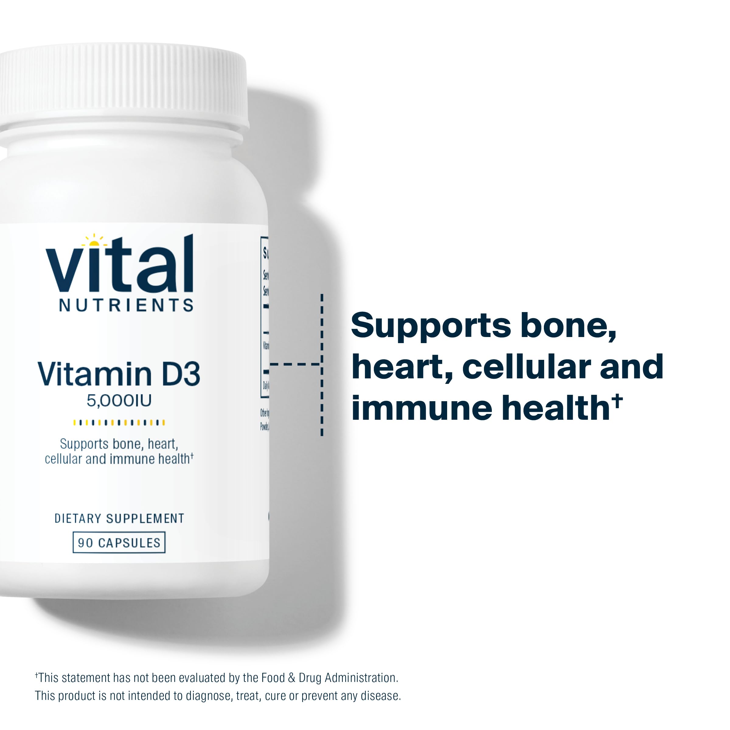 Foto 4 pulgar | Suplemento De Vitamina D Vital Nutrients 5000 Ui 90 Cápsulas - Venta Internacional.