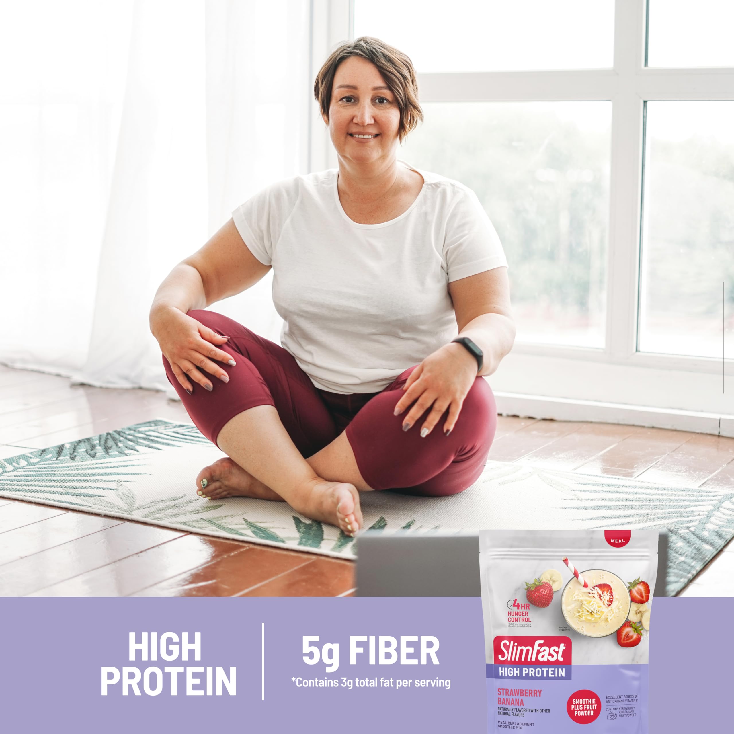 Foto 5 | Polvo Sustitutivo De Comidas Slimfast Con Alto Contenido De Proteínas  Fresa Y Plátano - Venta Internacional.
