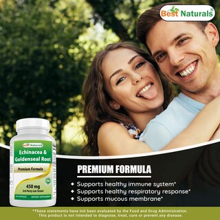 Foto 4 | Suplemento Best Naturals Echinacea Goldenseal 450 Mg 250 Cápsulas - Venta Internacional.