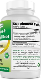 Foto 5 | Suplemento Best Naturals Echinacea Goldenseal 450 Mg 250 Cápsulas - Venta Internacional.