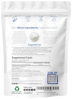 Foto 2 | Sérum En Polvo Con Microingredientes Ácido Hialurónico 100 G - Venta Internacional.