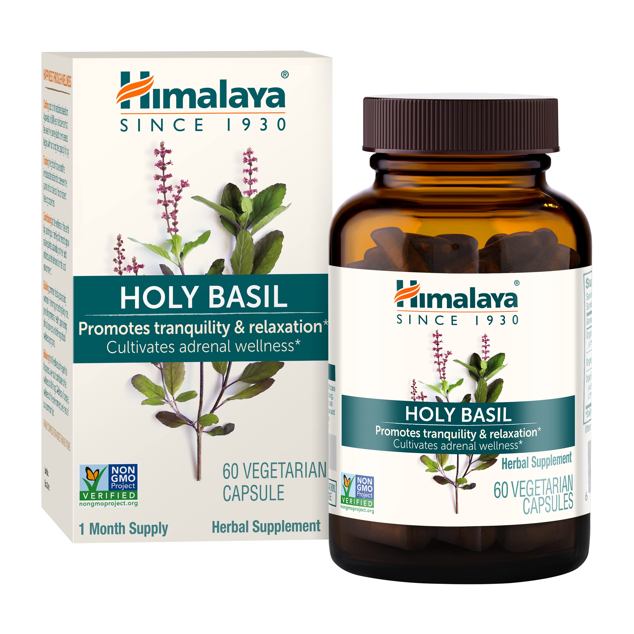 Foto 2 pulgar | Suplemento Himalaya Holy Basil Tulsi 720 Mg 60 Cápsulas - Venta Internacional.