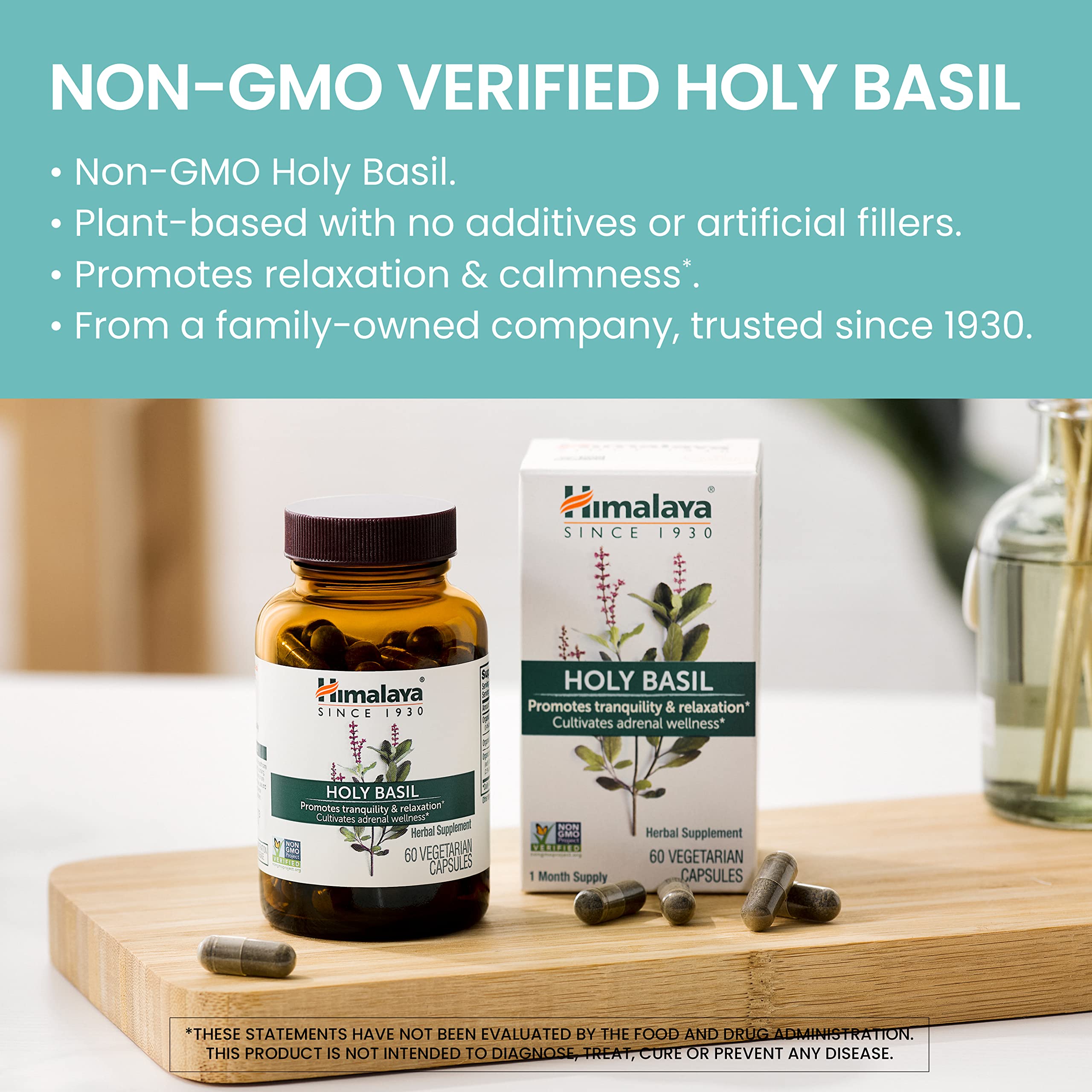 Foto 3 | Suplemento Himalaya Holy Basil Tulsi 720 Mg 60 Cápsulas - Venta Internacional.
