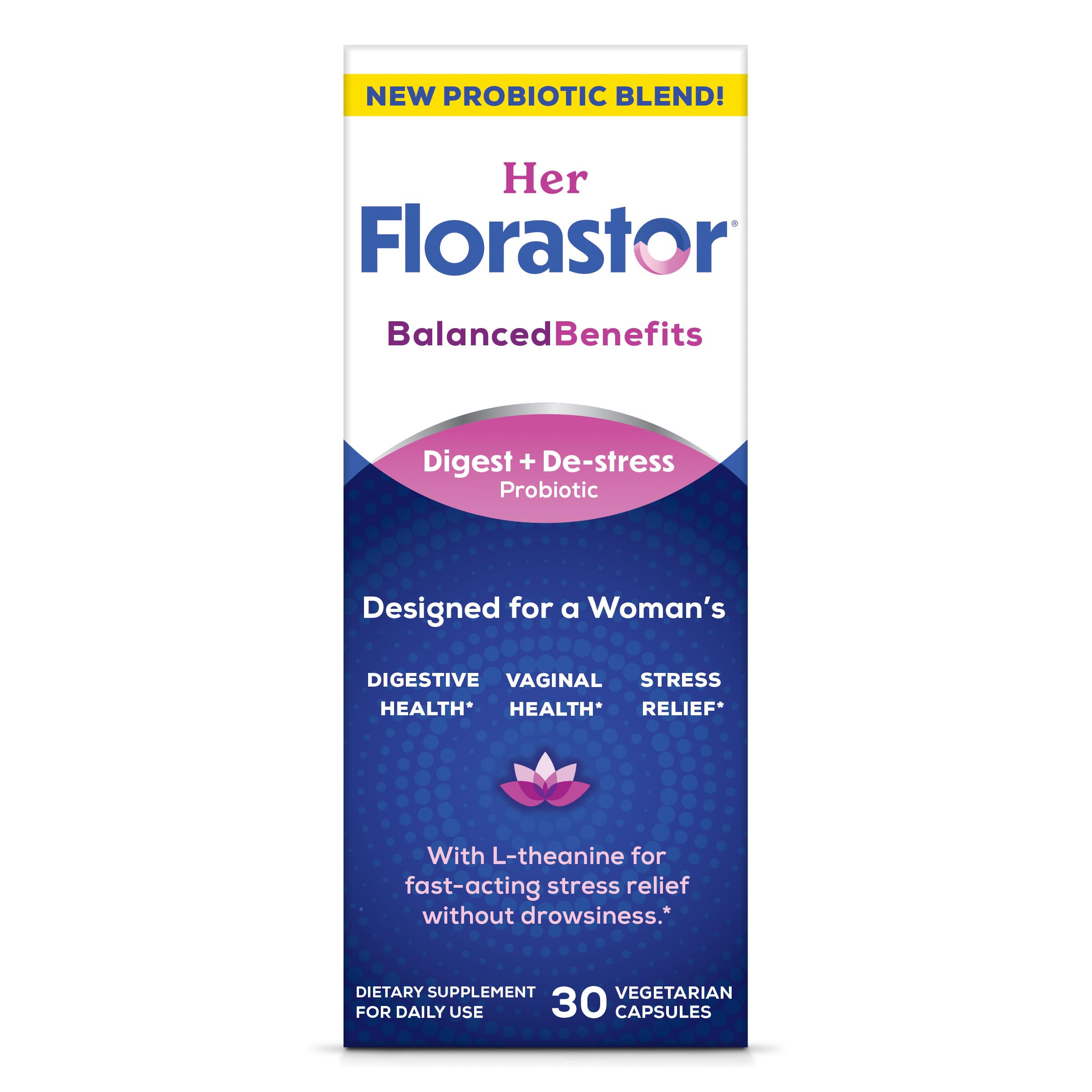 Foto 1 | Suplemento Florastor Her Digest And De-stress 30 Cápsulas - Venta Internacional.