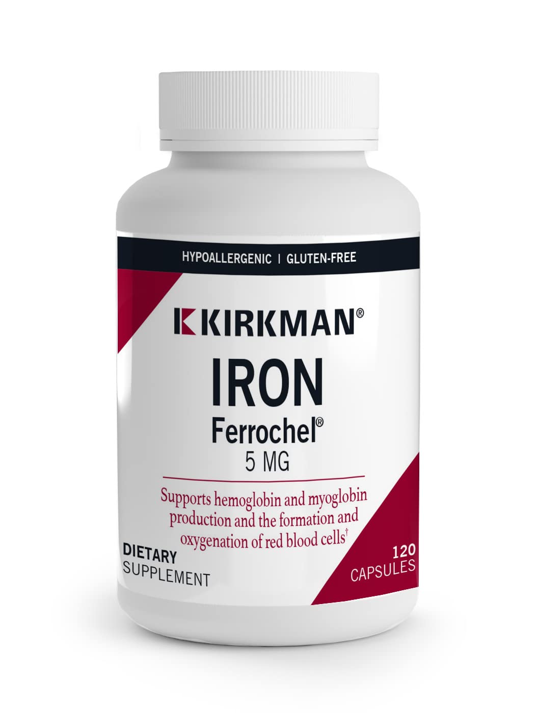Foto 2 pulgar | Suplemento Kirkman Iron Ferrochel 5 Mg 120 Cápsulas - Venta Internacional.