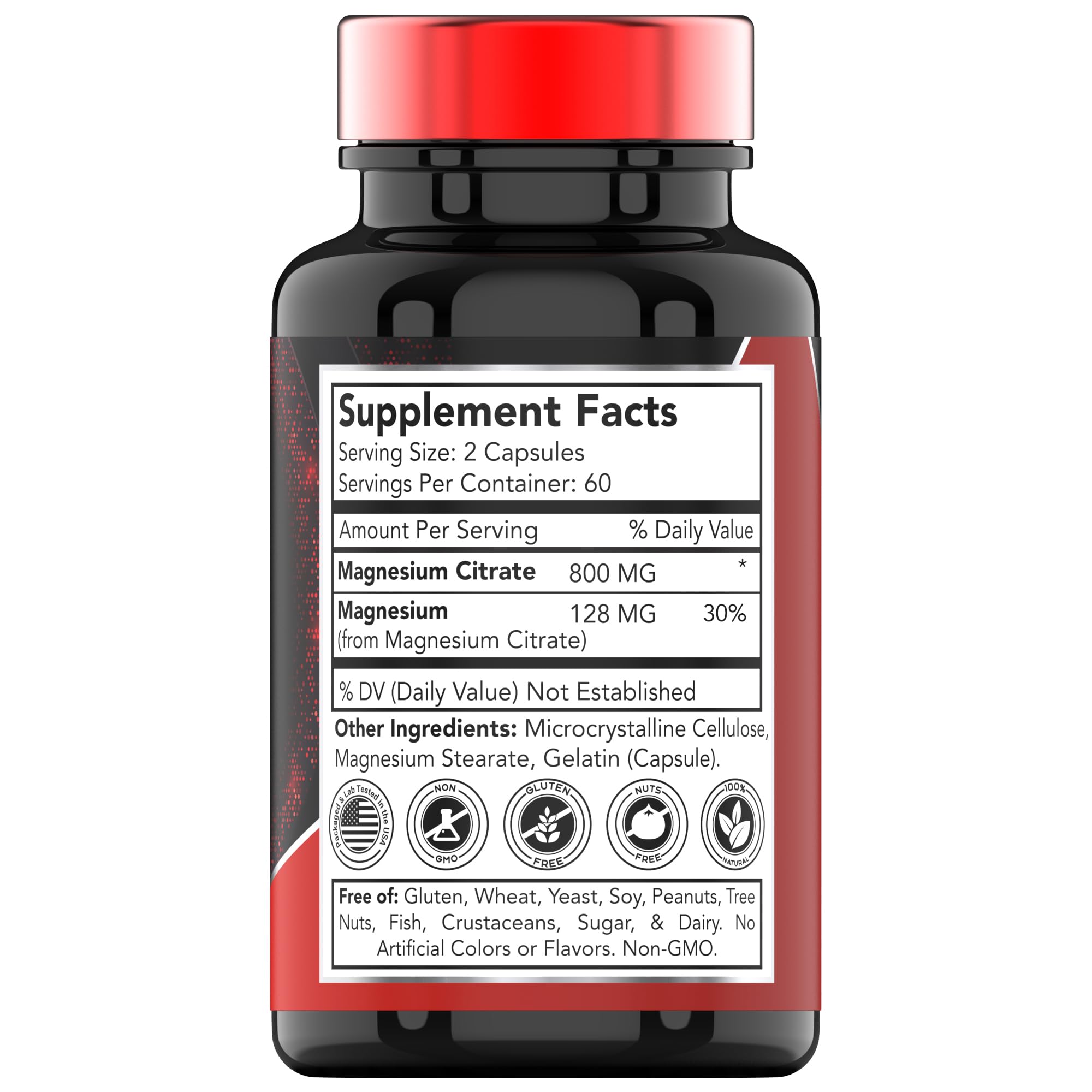 Foto 3 pulgar | Suplemento Tnvitamins Citrato De Magnesio 800 Mg 120 Cápsulas - Venta Internacional.