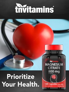 Foto 4 | Suplemento Tnvitamins Citrato De Magnesio 800 Mg 120 Cápsulas - Venta Internacional.
