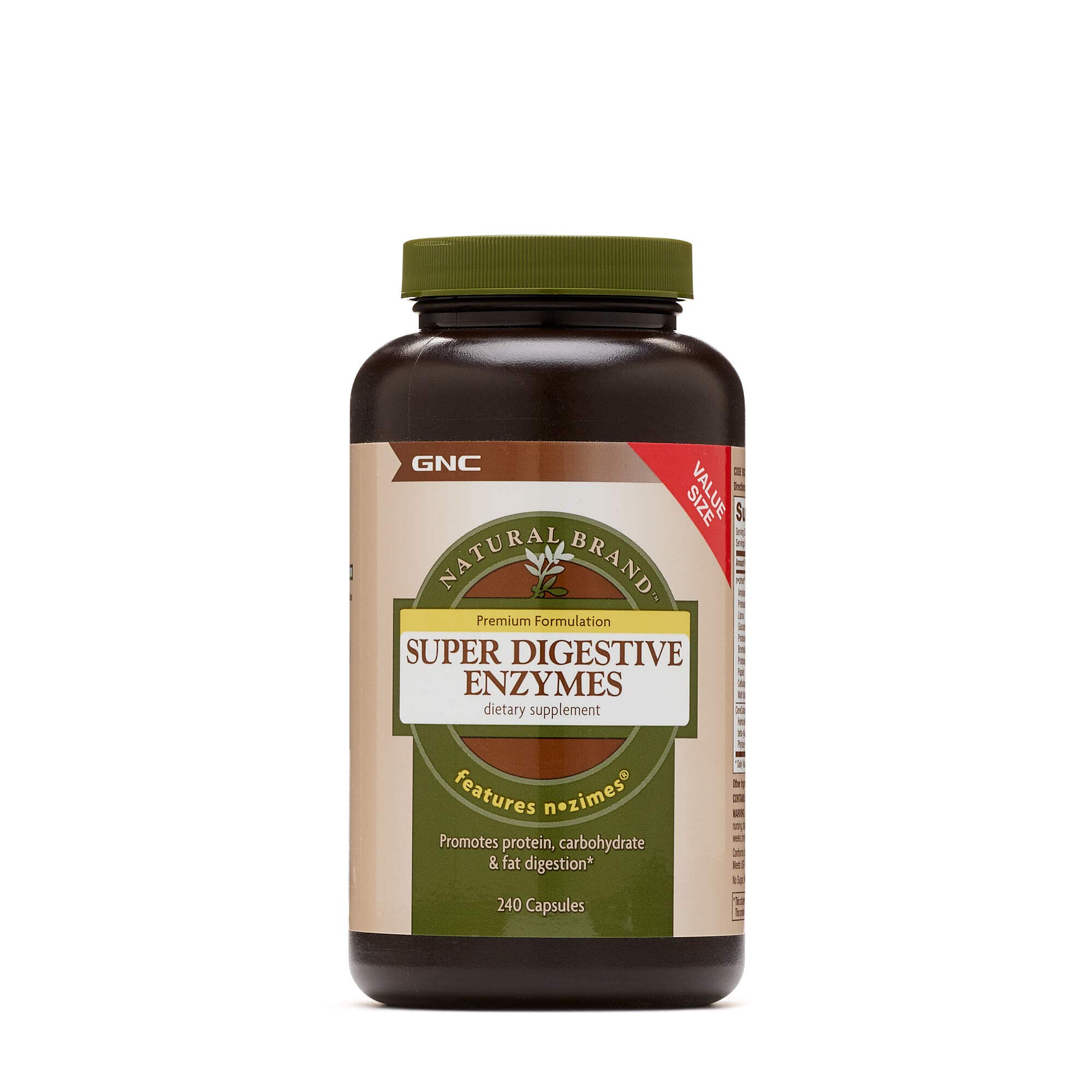 Foto 2 pulgar | Suplemento Gnc Natural Brand Super Digestive Enzymes 240 Cápsulas - Venta Internacional.