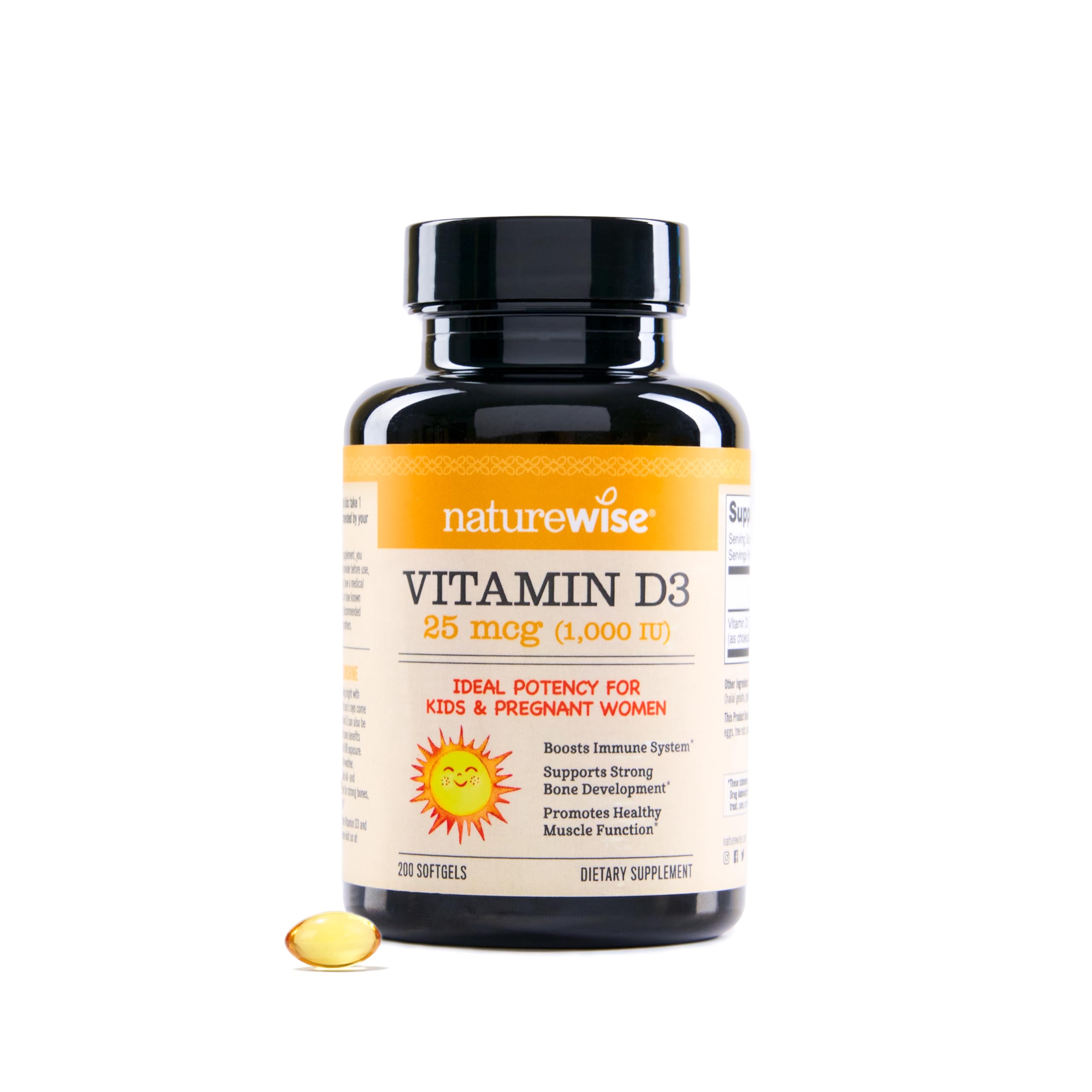Foto 1 | Suplemento Naturewise De Vitamina D3 De 1000 Ui Para 200 Días  200 Unidades - Venta Internacional.